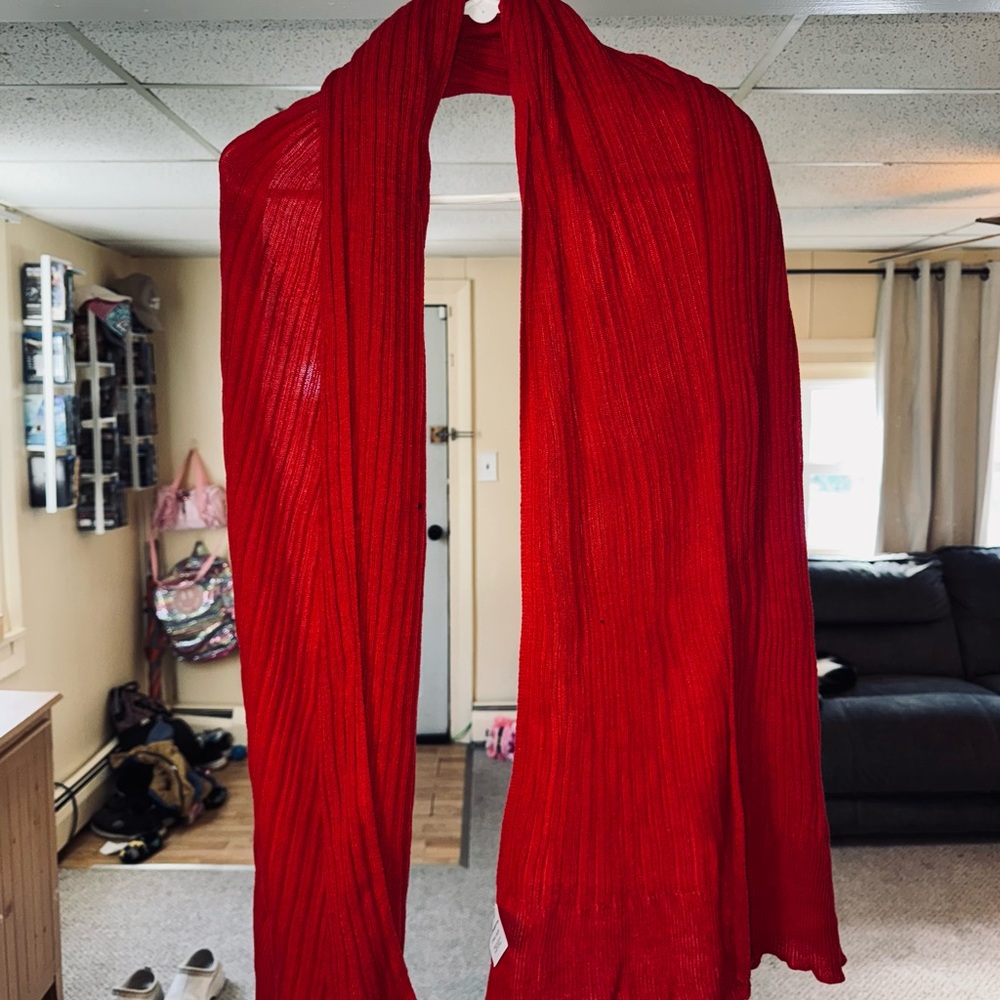 Vibrant Red Scarf